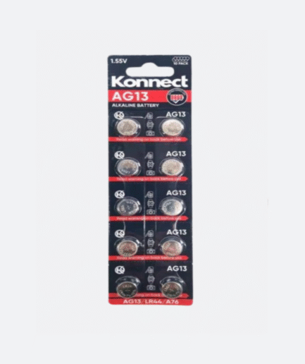 Konnect 10-Pack Alkaline Batteries 1.5V | Button Cell