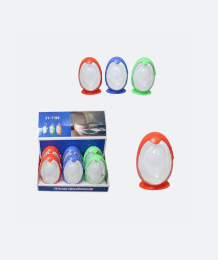 Plastic LED Portable Egg Shaped Lamp | Round, Assorted Colors | Ambient Light
