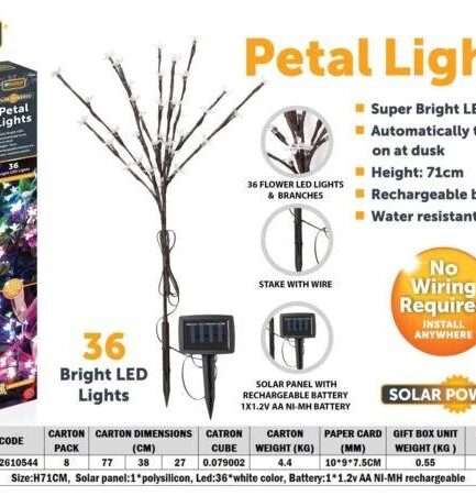 Garden Solar Petal Lights – Bright White | Waterproof LED Outdoor Decor