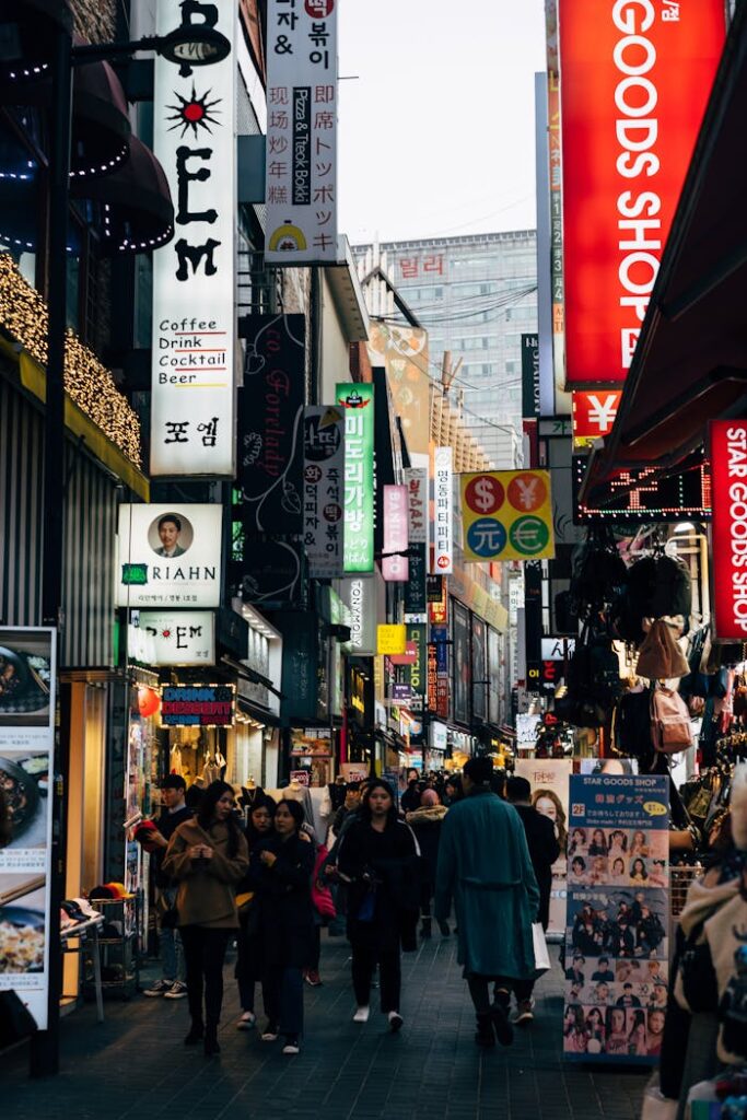 People Walking on Street