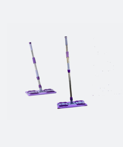 Extendable Microfibre Flat Floor Mop with Adjustable Stainless Steel Handle