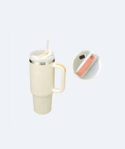 Stainless Steel Water Drinking Flask with Straw