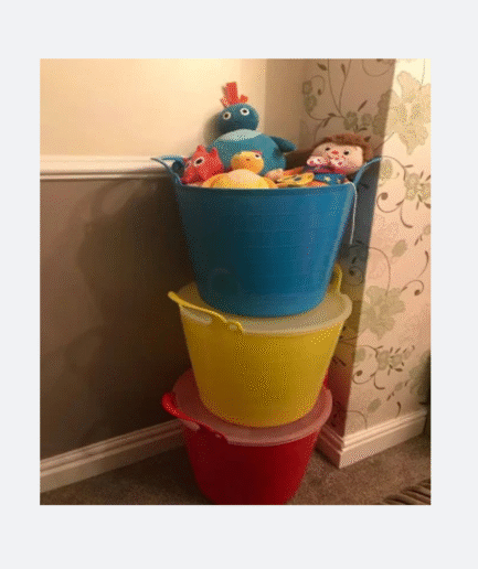 Large Flexi Storage Tub– Heavy Duty Bucket for DIY, Toys, Laundry